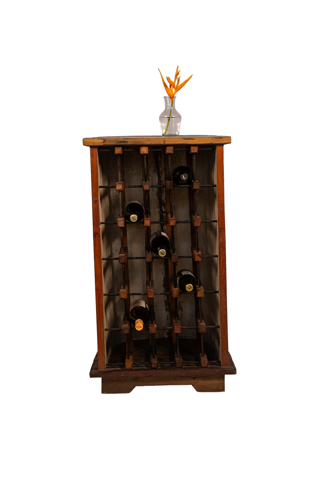 Reclaimed Pillar Wine Rack