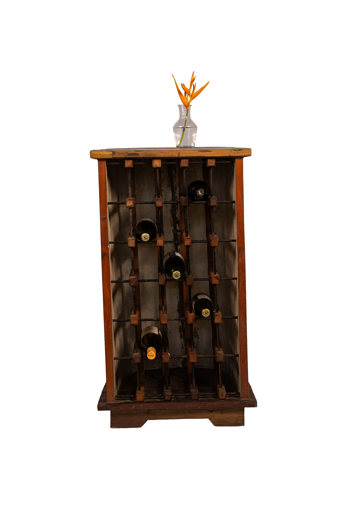Reclaimed Pillar Wine Rack