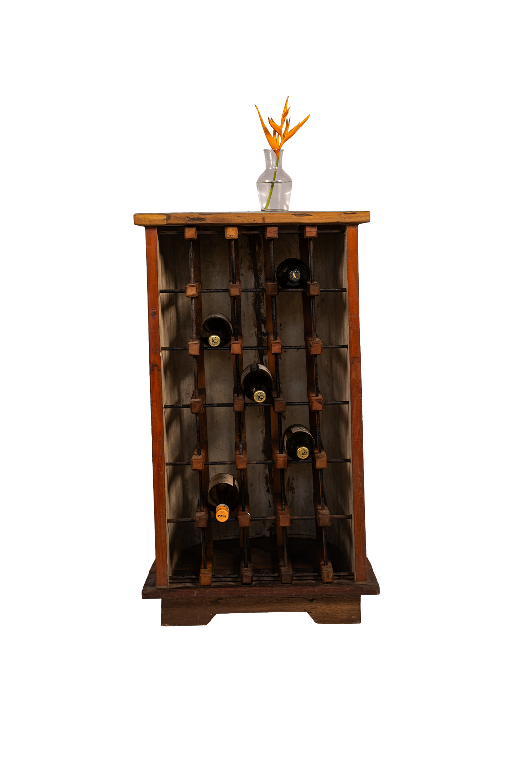 Reclaimed Pillar Wine Rack
