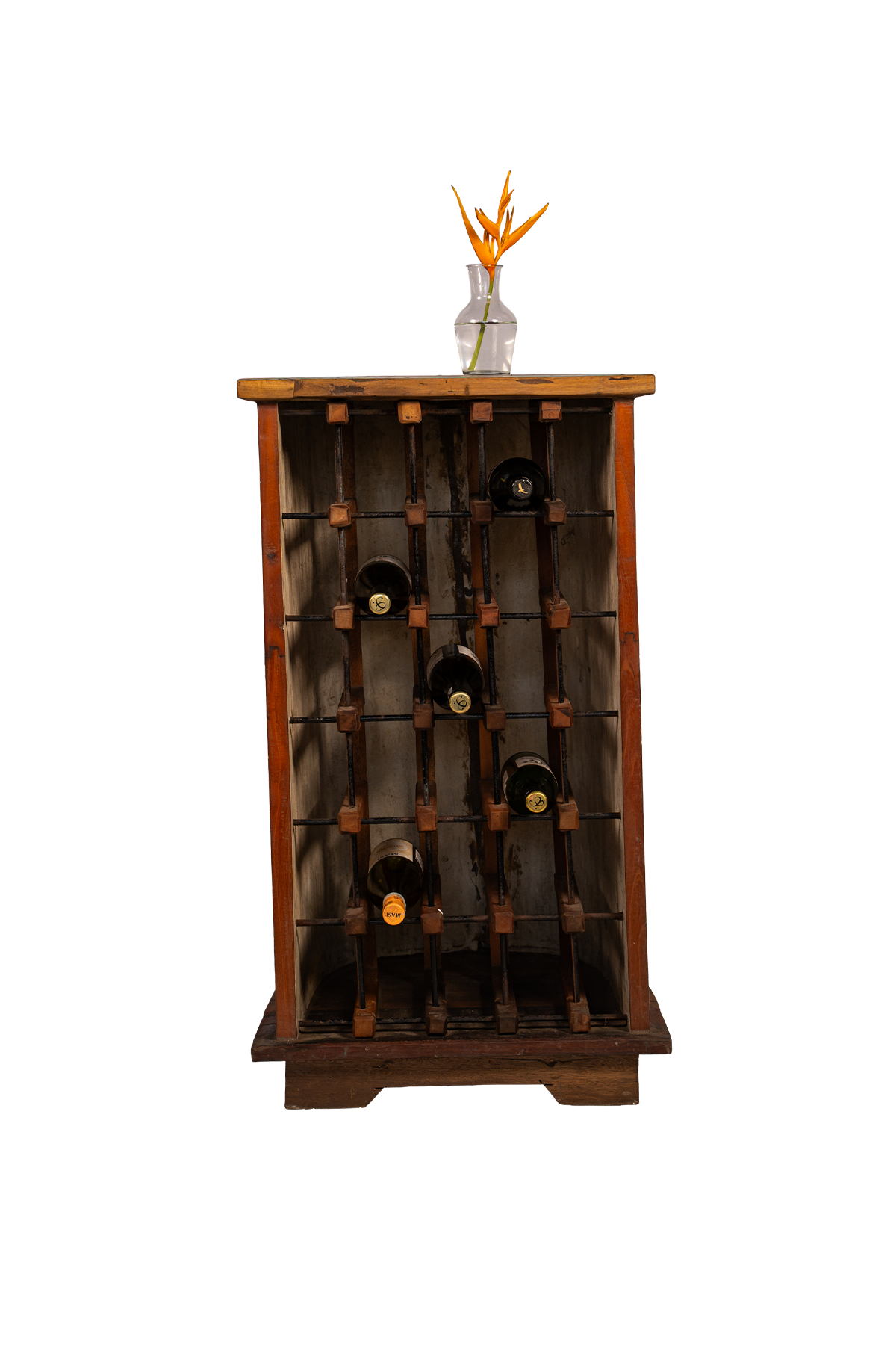 Reclaimed Pillar Wine Rack